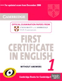 Cambridge First Certificate in English 1 for Updated Exam Student's Book without answers