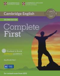 Complete First: Student's Pack (Student's Book without Answers with CD-ROM, Workbook without Answers with Audio CD) (+ CD-ROM)