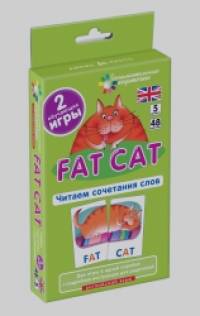 Английский язык: Толстый кот (Fat Cat). Читаем сочетания слов. Level 5. Набор карточек