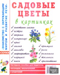 Садовые цветы в картинках: наглядное пособие для педагогов, логопедов, воспитателей и родителей