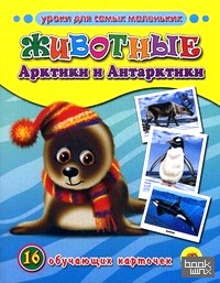 Животные Арктики и Антарктики: 16 обучающих карточек