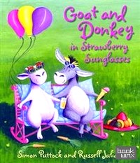 Goat and Donkey in Strawberry Sunglasses