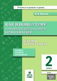 Как я понял тему: Тематические задания по математике. 2 класс. Правила, примеры, упражнения