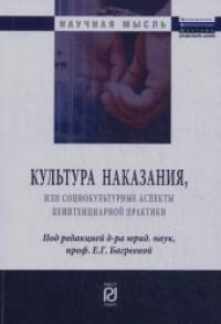 Культура наказания, или Социокультурные аспекты пенитенциарной практики